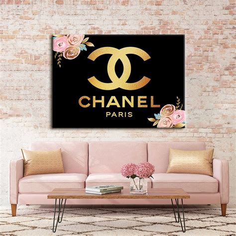 chanel picture wall art|chanel decorative art.